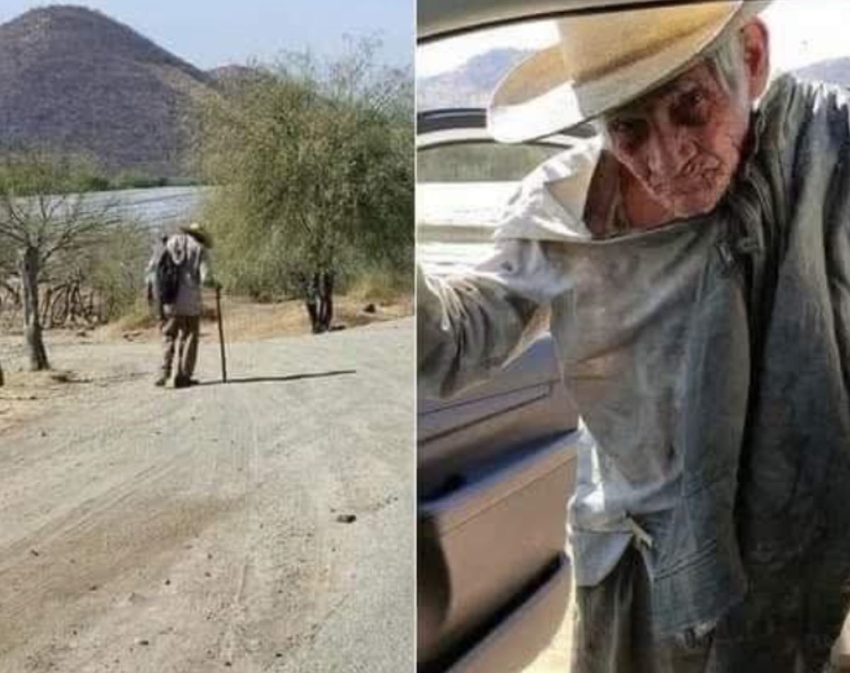 hombre busca a sus hijos